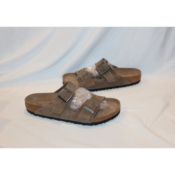 BIRKENSTOCK MEN\'S SUEDE ARIZONA SANDALS DARK TEA EU 43 REGULAR NEW main image 4